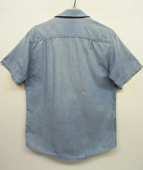 画像: 60'S PENNEY'S BIG MAC マチ付き シャンブレーシャツ ブルー (VINTAGE)