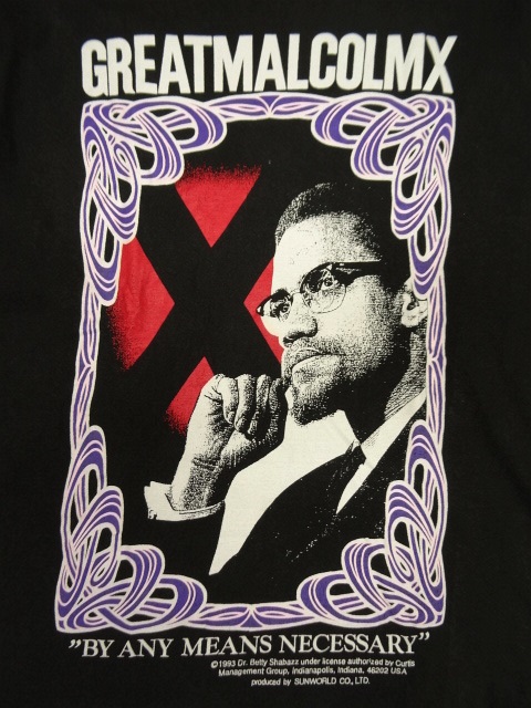 画像: 90'S MALCOLM X "BY ALL MEANS NECESSARY" Tシャツ USA製 (VINTAGE)