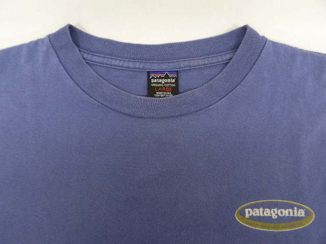 画像: 90'S PATAGONIA 黒タグ バックプリント ロゴ 長袖Tシャツ USA製 (VINTAGE)