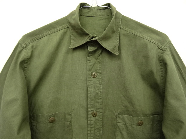 画像: 40'S アメリカ軍 US NAVY "N-3" ポプリンシャツ ツートンカラー (VINTAGE)