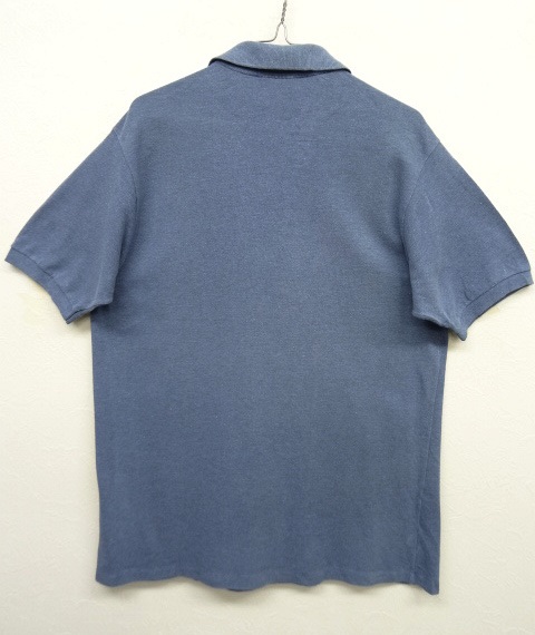 画像: 80'S CHEMISE LACOSTE L1212 ポロシャツ ブルー フランス製  (VINTAGE)