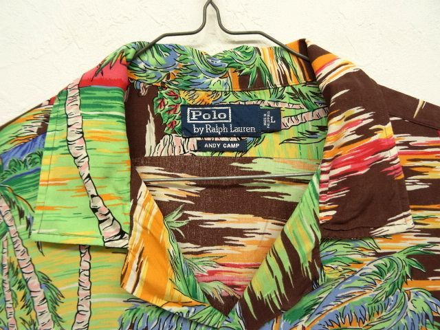 画像: 90'S RALPH LAUREN レーヨン オープンカラー アロハシャツ (VINTAGE)