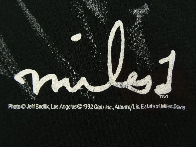 画像: 90'S MILES DAVIS Tシャツ BLACK USA製 (VINTAGE)