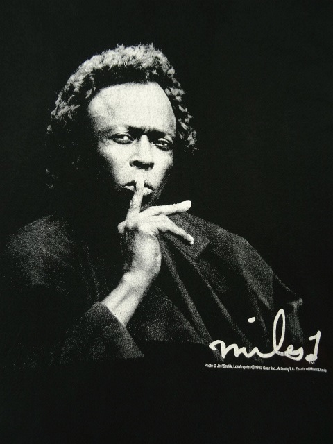 画像: 90'S MILES DAVIS Tシャツ BLACK USA製 (VINTAGE)