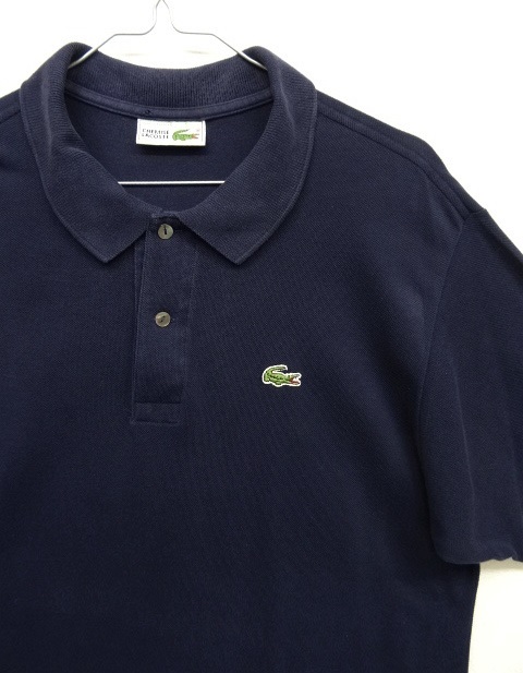 画像: 80'S CHEMISE LACOSTE L1212 ポロシャツ ネイビー フランス製  (VINTAGE)