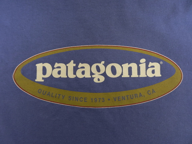 画像: 90'S PATAGONIA 黒タグ バックプリント オーバルロゴ 長袖Tシャツ USA製 (VINTAGE)