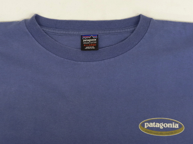 画像: 90'S PATAGONIA 黒タグ バックプリント オーバルロゴ 長袖Tシャツ USA製 (VINTAGE)