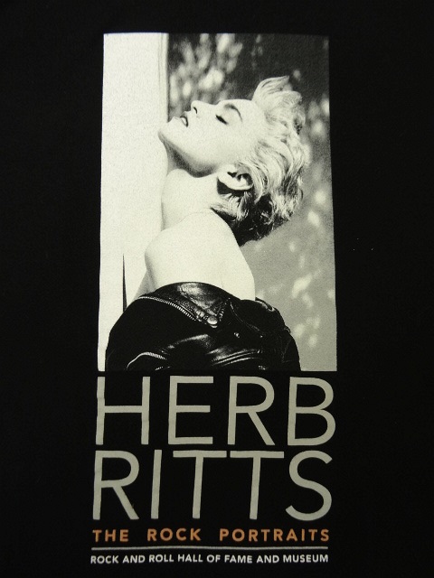 画像: HERB RITTS "MADONNA (TRUE BLUE) HOLLYWOOD 1986" Tシャツ (USED)