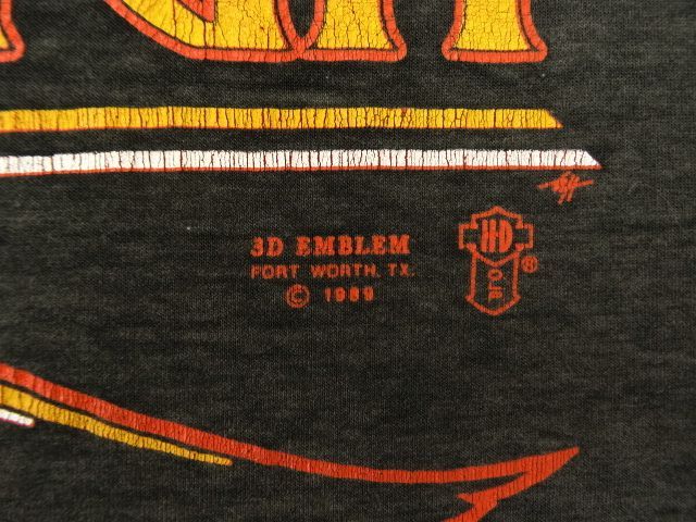 画像: 80'S HARLEY DAVIDSON "3D EMBLEM製" Tシャツ 両面プリント USA製 (VINTAGE)