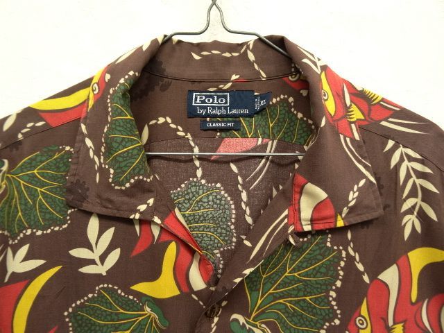 画像: 90'S RALPH LAUREN レーヨン オープンカラー アロハシャツ (VINTAGE)