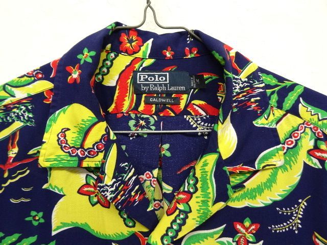 画像: 90'S RALPH LAUREN レーヨン オープンカラー アロハシャツ (VINTAGE)