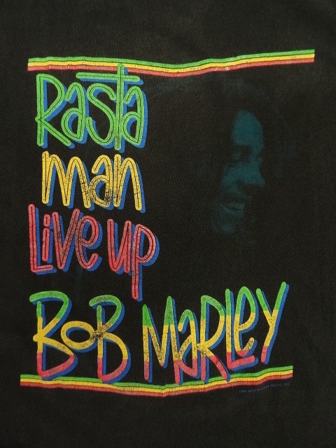 画像: 90'S BOB MARLEY "RASTAMAN LIVE UP!" オフィシャル Tシャツ USA製 (VINTAGE)