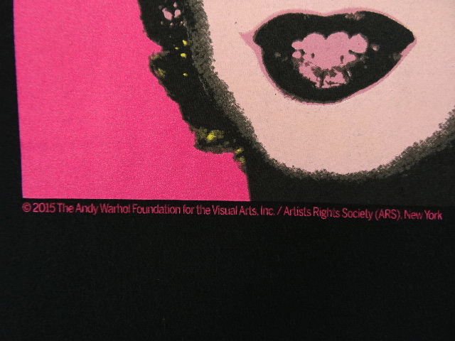 画像: ANDY WARHOL "MARILYN MONROE (MARILYN) 1967 " オフィシャル Tシャツ (USED)