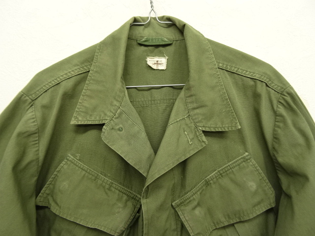 画像: 60'S アメリカ軍 US ARMY "JUNGLE FATIGUE 3rd" ノンリップ ファティーグジャケット M-R (VINTAGE)