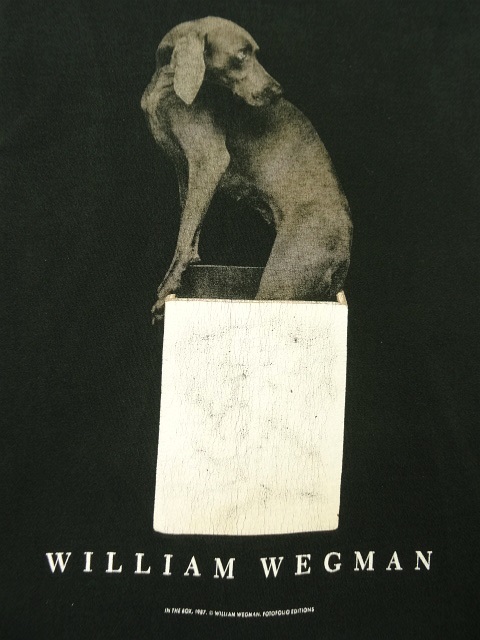 画像: 80'S WILLIAM WEGMAN "IN THE BOX" FOTOFOLIO製 Tシャツ USA製 (VINTAGE)