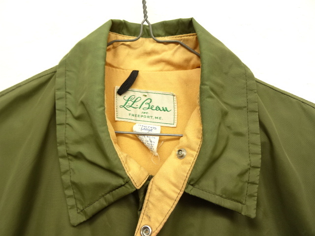 70s L.L.Bean コーチジャケット　筆記体