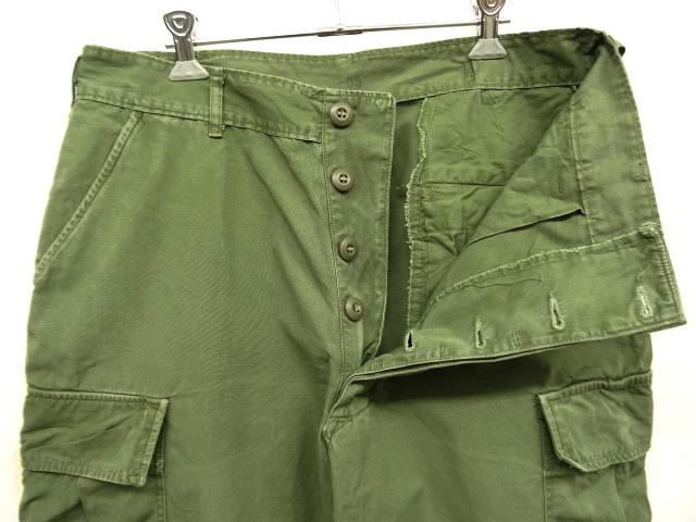 画像: 60'S アメリカ軍 US ARMY "JUNGLE FATIGUE 3rd" ノンリップ カーゴパンツ M-SHORT (VINTAGE)