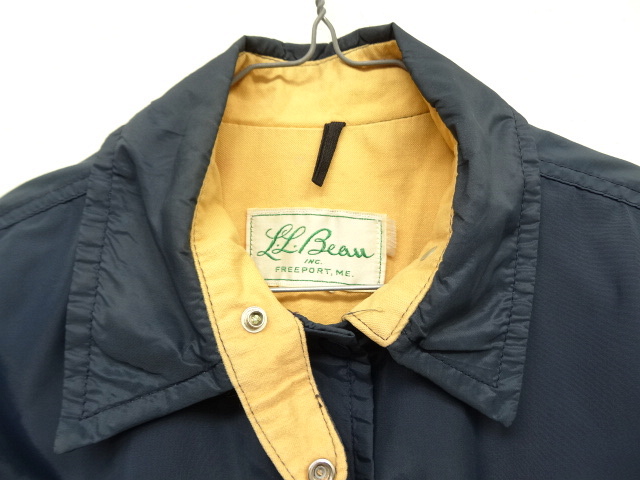 画像: 70'S L.L.Bean 筆記体タグ チンスト付き ナイロン コーチジャケット (VINTAGE)