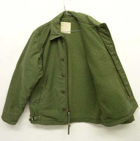 【60s】u.s. navy A-2 デッキジャケット 三角フラップ ステンシル