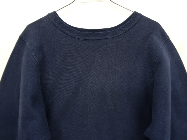 画像: 90'S CHAMPION 刺繍タグ リバースウィーブ 目無し ネイビー USA製 (VINTAGE)