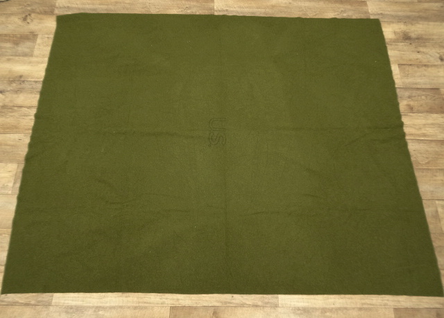 画像: 60'S US ARMY ステンシル入り ウールブランケット 201cm x 163cm (VINTAGE) 