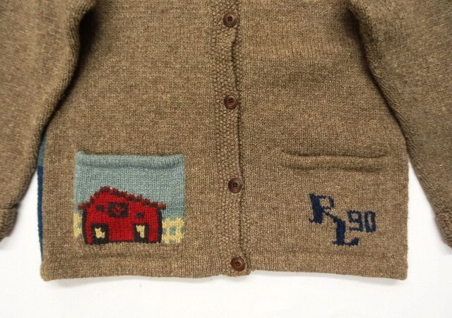 画像: 90'S POLO COUNTRY ハンドニット カーディガン (VINTAGE)