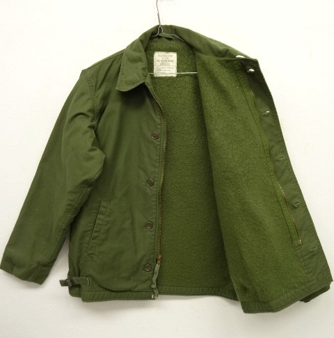 画像: 80'S アメリカ軍 US NAVY "A-2" バックステンシル入り デッキジャケット (VINTAGE)