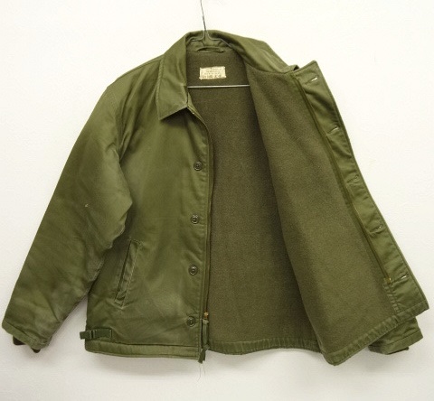 画像: 60'S アメリカ軍 US NAVY "A-2" 初期モデル 三角フラップ デッキジャケット (VINTAGE)