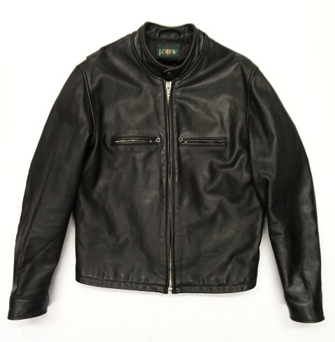 新作グッ 【90s vintage】j.crew ジップアップ レザーブルゾン M 