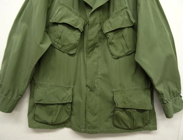 画像: 60'S アメリカ軍 US ARMY "JUNGLE FATIGUE 3rd" ノンリップ ファティーグジャケット L-SHORT (VINTAGE)