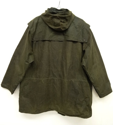 画像: BARBOUR 3クレスト "LINED DURHAM" オイルドジャケット OLIVE イングランド製 (VINTAGE)