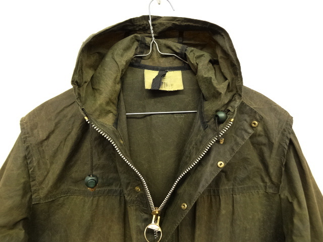 画像: BARBOUR 3クレスト "DURHAM" オイルドジャケット OLIVE イングランド製 (VINTAGE)