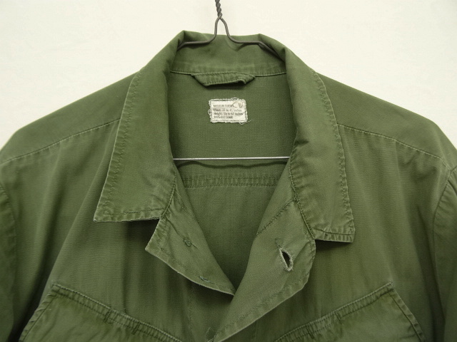 画像: 60'S アメリカ軍 US ARMY "JUNGLE FATIGUE 3rd" ノンリップ ファティーグジャケット M-SHORT (VINTAGE)