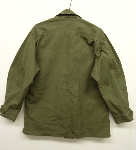 画像: 60'S アメリカ軍 US ARMY "JUNGLE FATIGUE 4th" リップストップ ファティーグジャケット S-SHORT (VINTAGE)