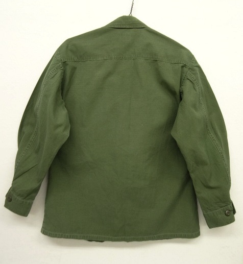 画像: 60'S アメリカ軍 US ARMY "JUNGLE FATIGUE 4th" リップストップ ファティーグジャケット S-SHORT (VINTAGE)