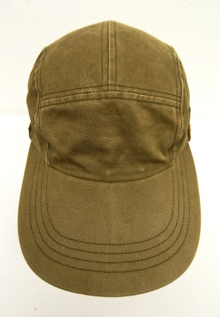 画像: 90'S RALPH LAUREN コットンツイル レザートリムキャップ USA製 (VINTAGE)