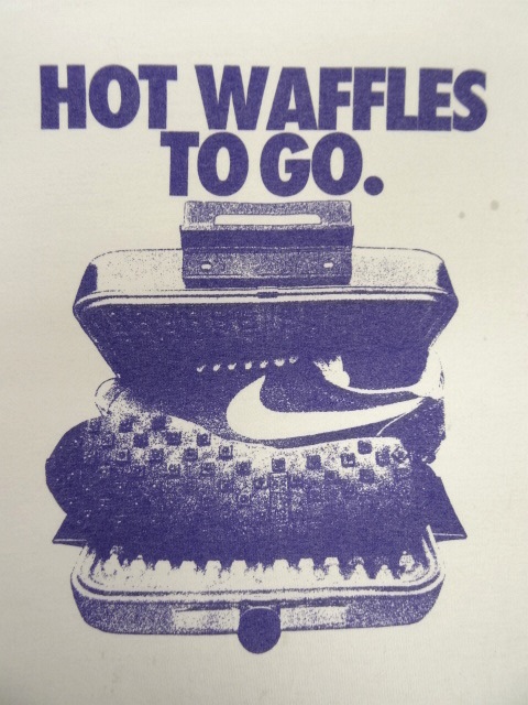 画像: 00'S NIKE "HOT WAFFLES TO GO" Tシャツ WHITE (USED)