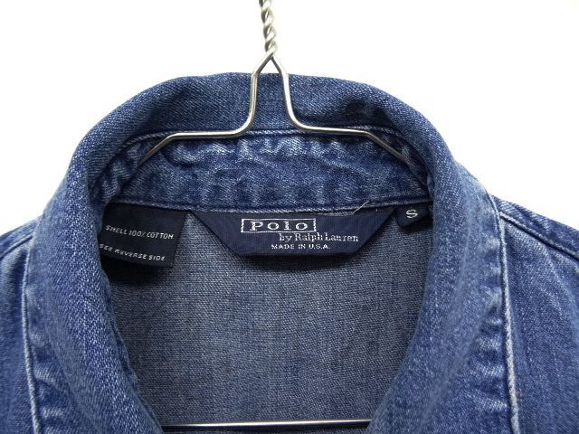 画像: 80'S RALPH LAUREN 三角タグ デニム ドリズラージャケット USA製 (VINTAGE)