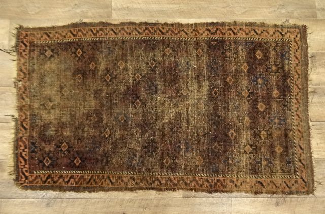 画像: オールド トライバルラグ 134cm x 80cm (ANTIQUE)