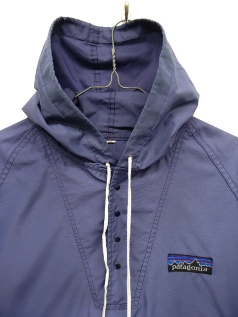 画像: 80'S PATAGONIA Rマーク無しデカタグ 初期 アノラックパーカー BLUE (VINTAGE)