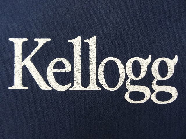 画像: 90'S CHAMPION 刺繍タグ リバースウィーブ Kellogg ネイビー USA製 (VINTAGE)