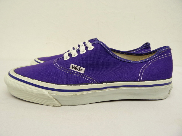 画像: 80'S VANS "AUTHENTIC" スニーカー パープル USA製 (DEADSTOCK)