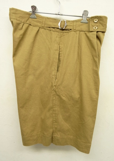 画像: 80'S イギリス軍 プリーツ入り グルカショーツ BEIGE (DEADSTOCK)