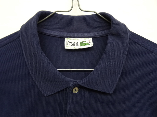 画像: 80'S CHEMISE LACOSTE ポロシャツ ネイビー フランス製 (VINTAGE)