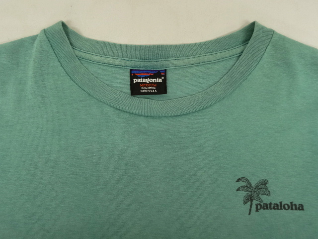 画像: 90'S PATAGONIA "PATALOHA" 雪無し黒タグ バックプリント 半袖Tシャツ USA製 (VINTAGE)