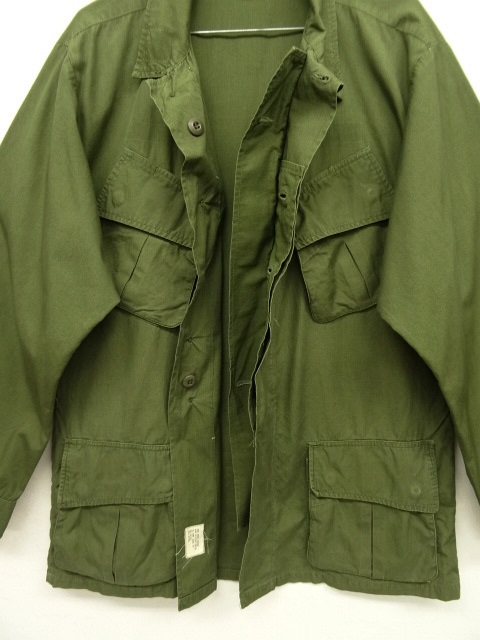 画像: 60'S アメリカ軍 US ARMY "JUNGLE FATIGUE 2nd" ノンリップ ガスフラップ付き ポプリンジャケット (VINTAGE)