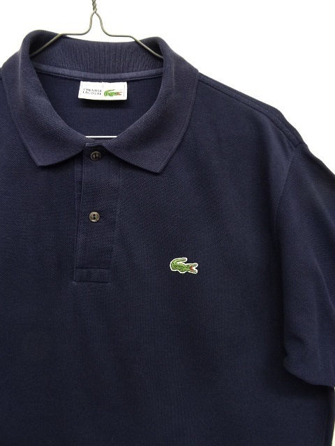 画像: 80'S CHEMISE LACOSTE ポロシャツ ネイビー フランス製 (VINTAGE)