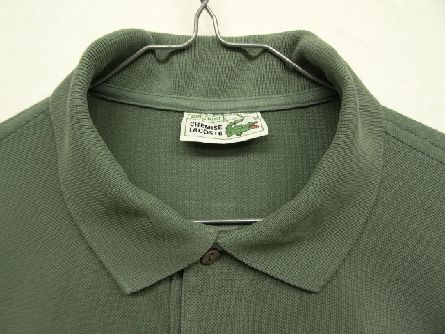 画像: 80'S CHEMISE LACOSTE ポロシャツ カーキ フランス製 (VINTAGE)