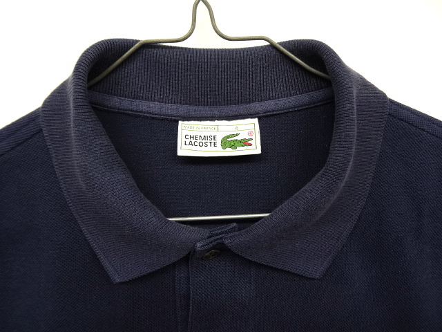 画像: 80'S CHEMISE LACOSTE ポロシャツ ネイビー フランス製 (VINTAGE)