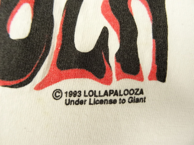 画像: 90'S LOLLAPALOOZA シングルステッチ Tシャツ オリジナル GIANTボディ USA製 (VINTAGE)